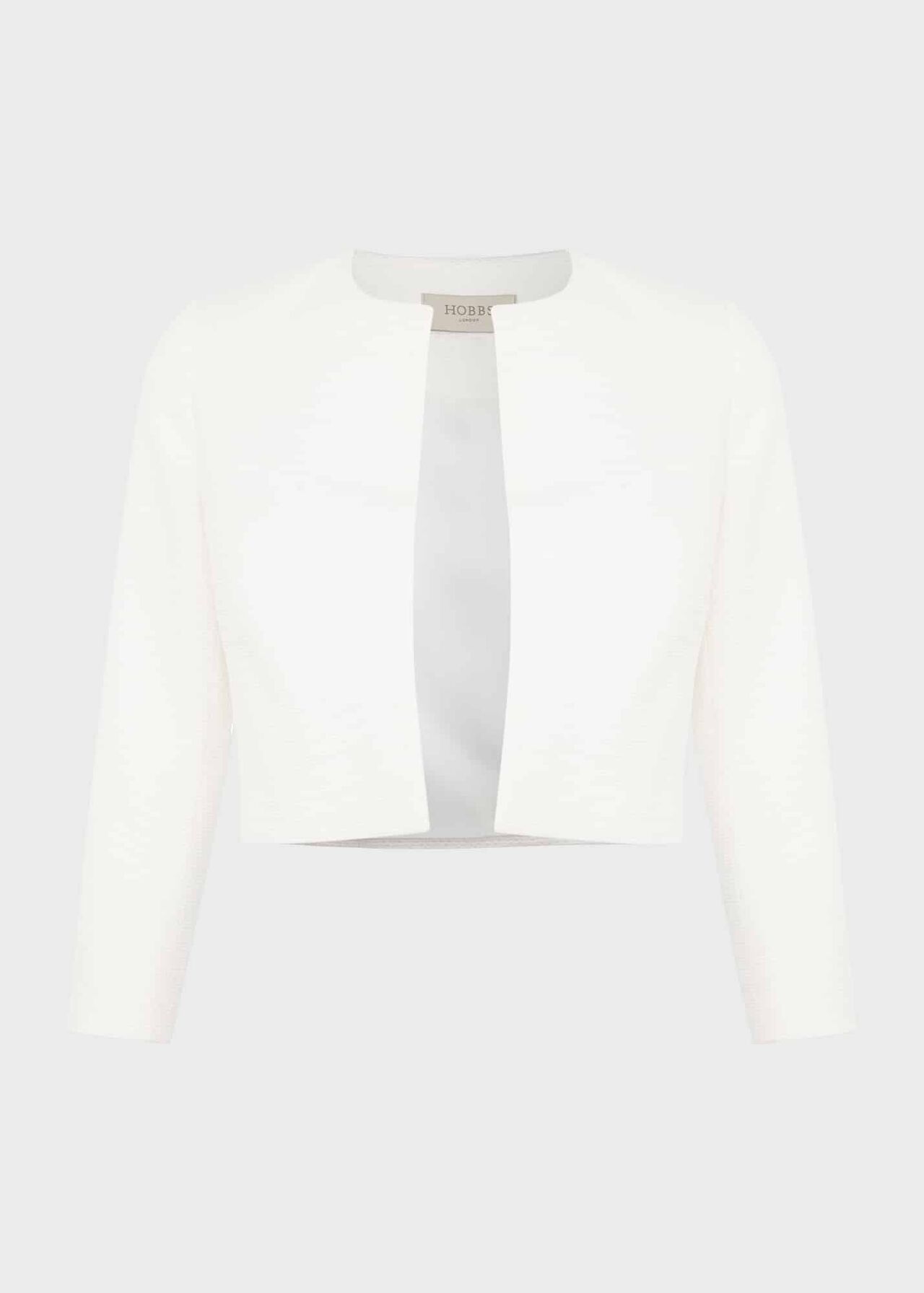 Elize Textured Jacket, Ivory, hi-res