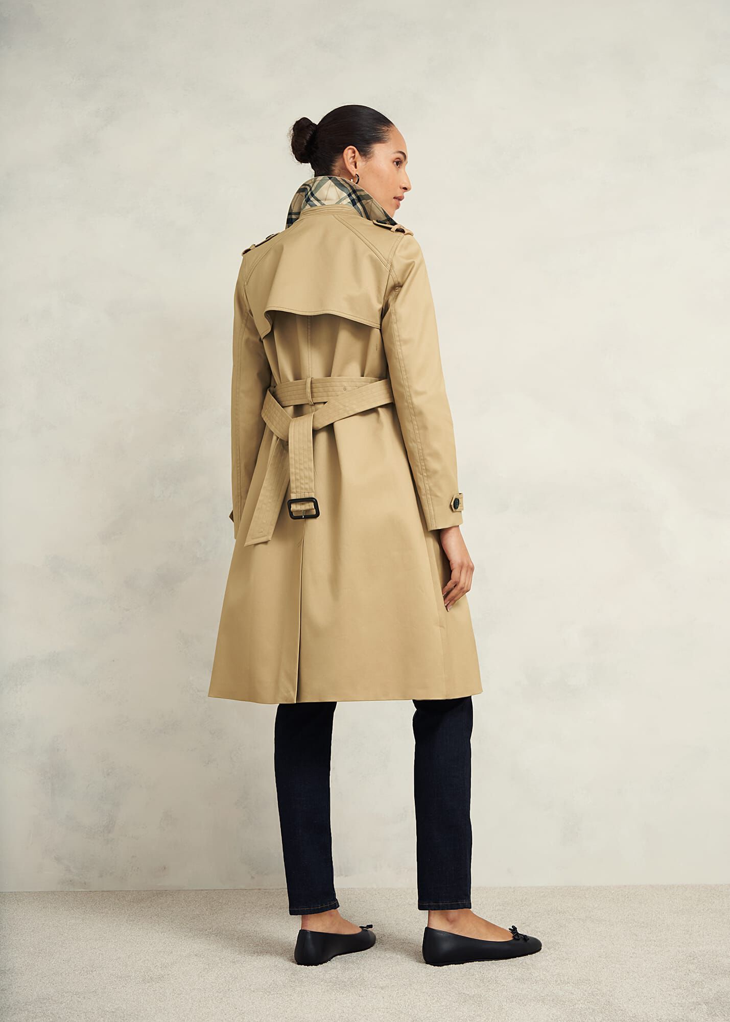Petite Hallie Shower Resistant Trench Coat Hobbs UK