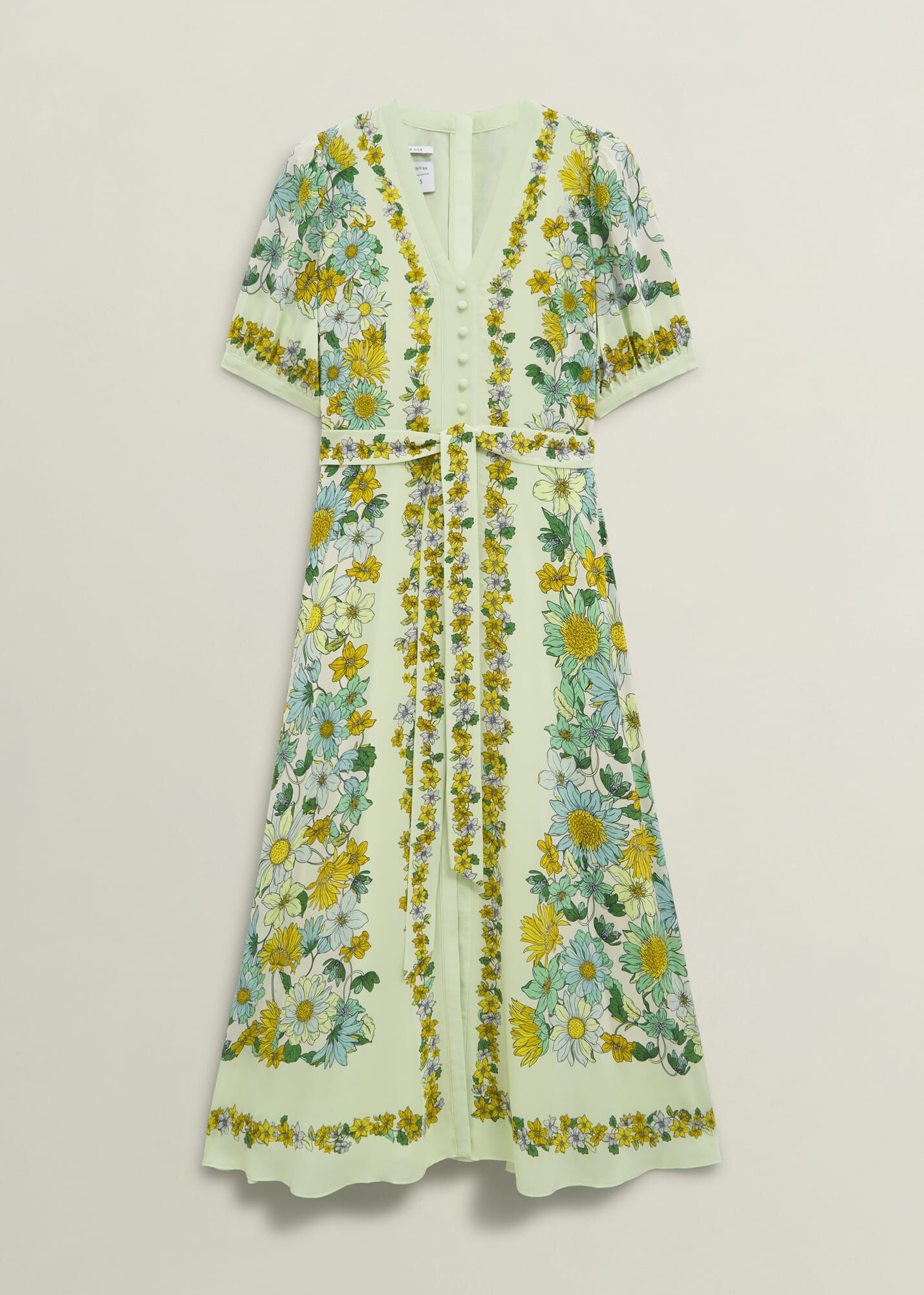 英国発【HOBBS LONDON】Ince Silk Vネック フローラル ドレス Ince Silk V Neck Floral Dress | Hobbs US |