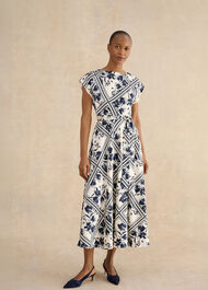 Latimer Dress, Cream Midnight, hi-res