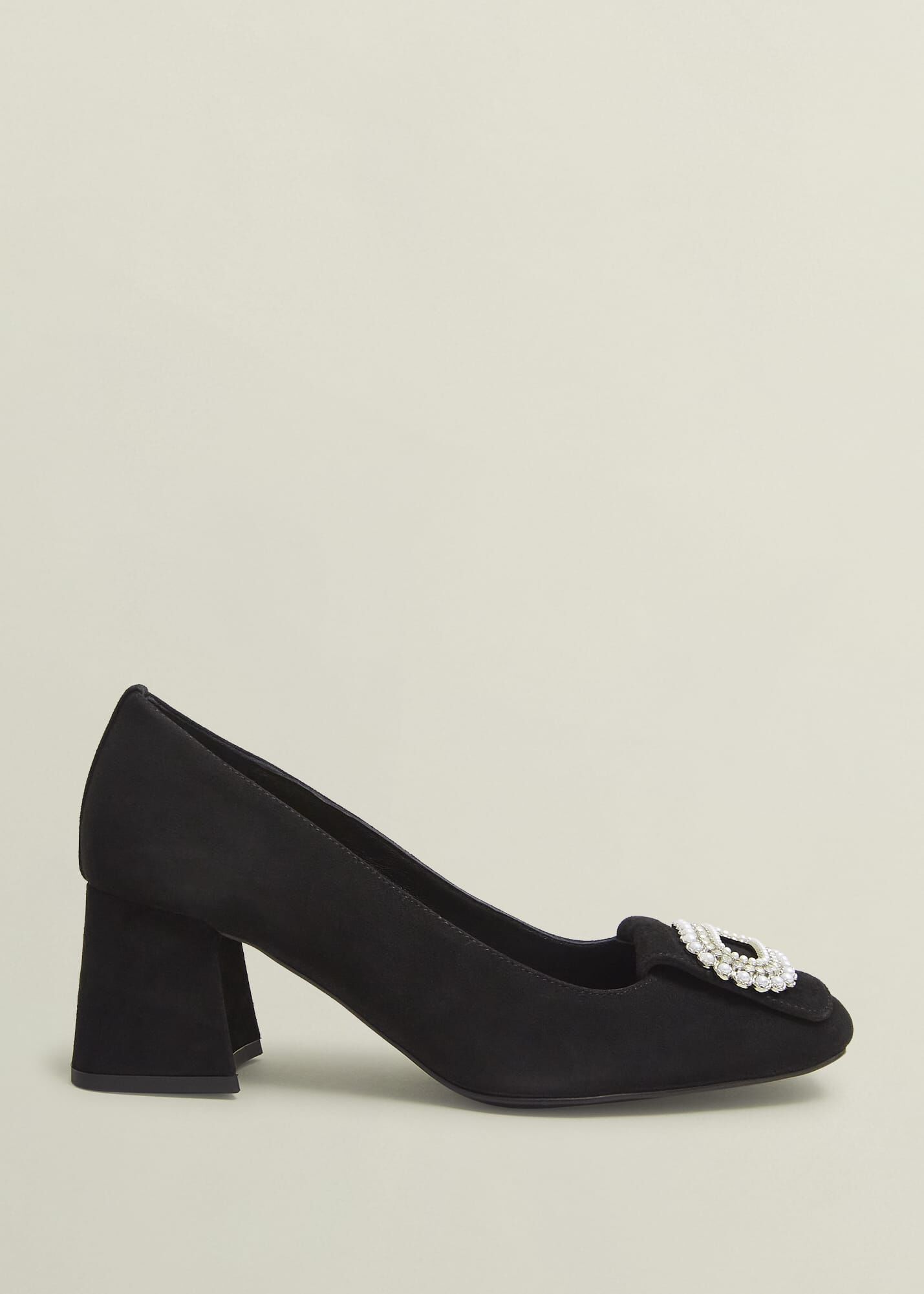Lexia Suede Jewelled Courts Hobbs UK