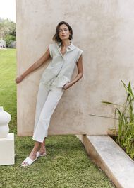Melanie Shirt, Sage White, hi-res