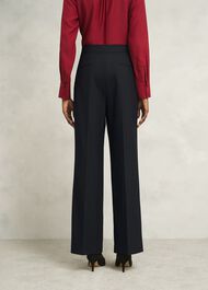 Heidi Wool Blend Trousers, Black, hi-res