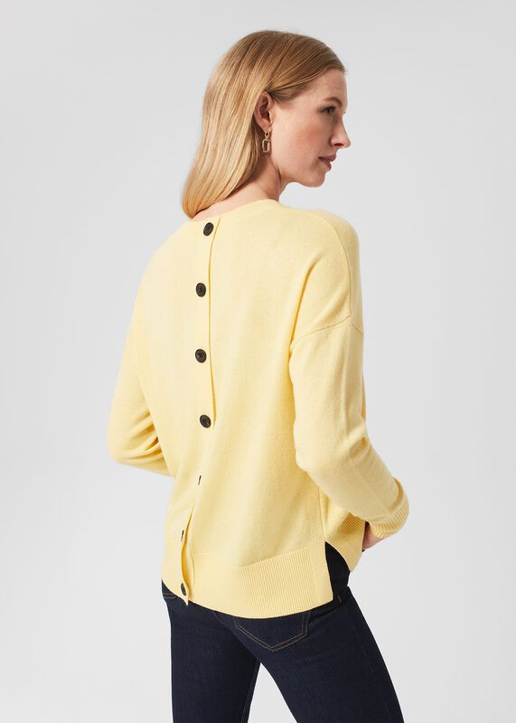 Lydia Button Jumper With Cashmere