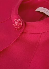 Julietta Silk Blend Jacket, Fuchsia Pink, hi-res