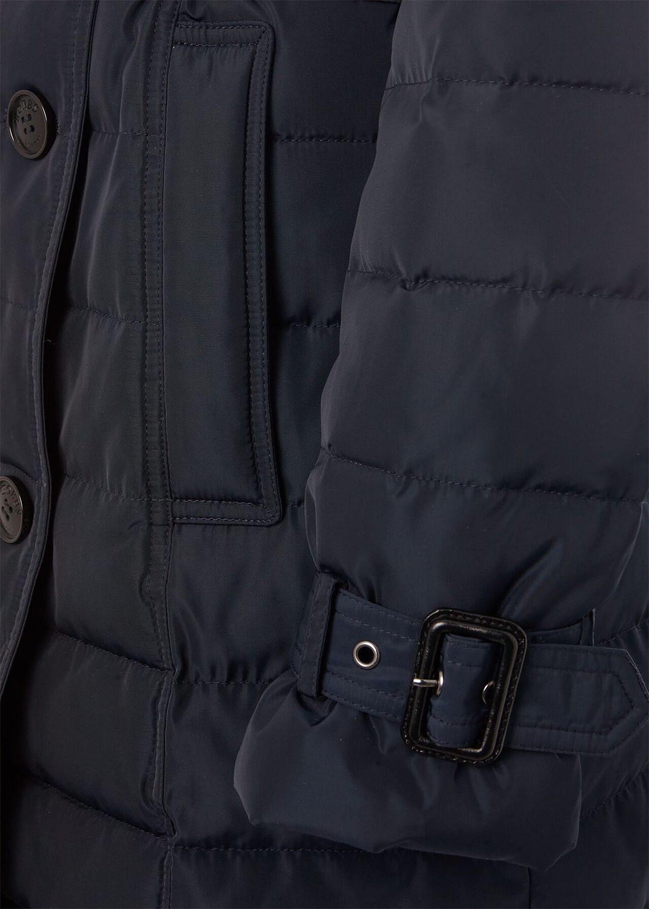 Corina Water Resistant Puffer Trench , Navy, hi-res