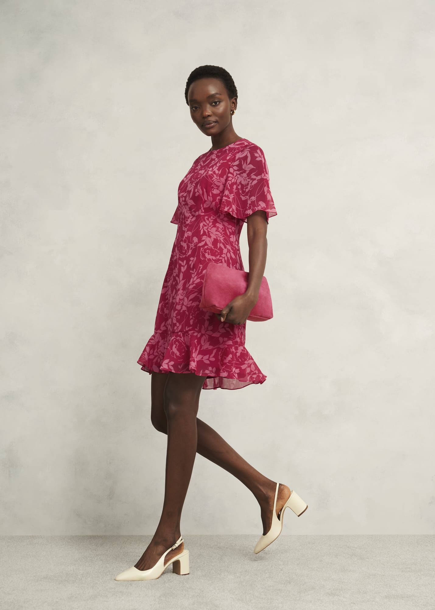 Paisley Floral Short Sleeve Top | Pink + Multi