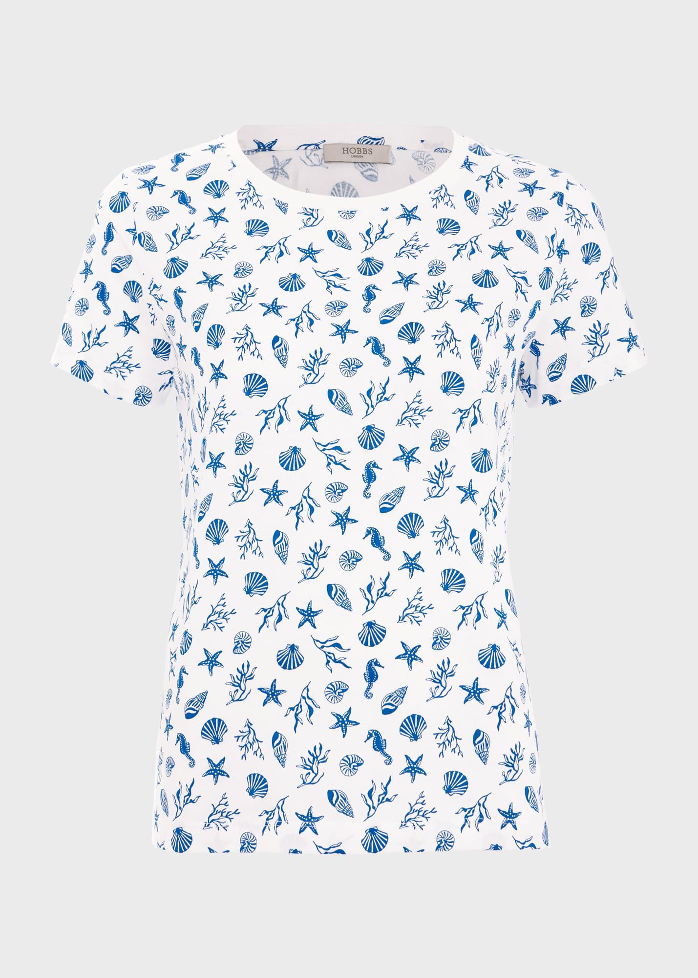 ホブズ HOBBS PIXIE COTTON T-SHIRT （IVORY BLUE） HOBBS Pixie Cotton T-Shirt | endource