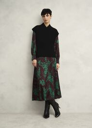 Grasmere Skirt, Brown Green, hi-res