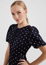 Christina Dress, Navy Ivory, hi-res
