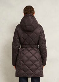 Petite Lumi Puffer Coat, Deep Brown, hi-res