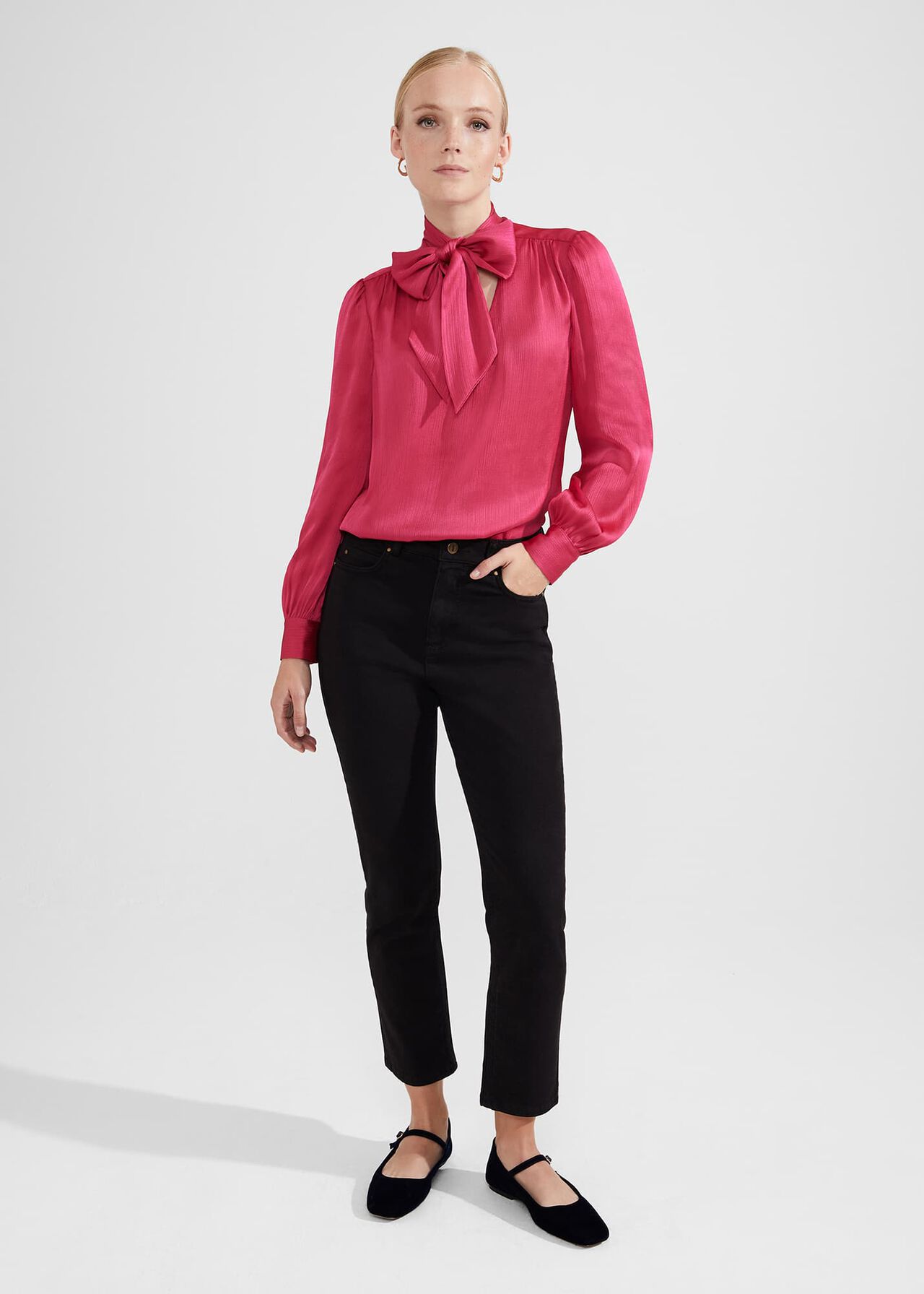 Dorset Blouse, Pink, hi-res