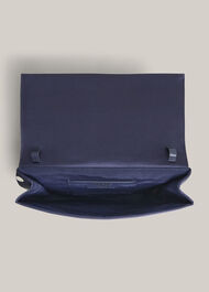 Renata Polka Dot Clutch, Midnight Ivory, hi-res