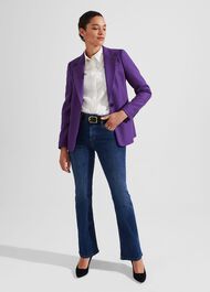 Petite Jess Wool Jacket, Indigo Purple, hi-res