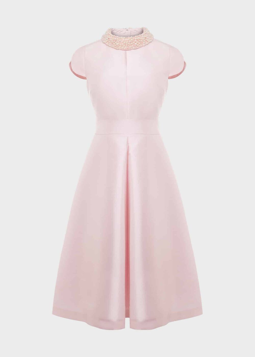Marcella Silk Blend Beaded Dress, Pale Pink, hi-res