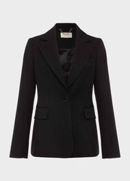 Kiera Blazer With Wool, Black, hi-res