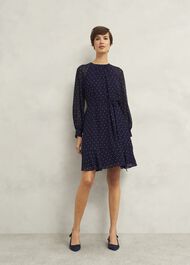Rosie Dress, Navy Ivory, hi-res