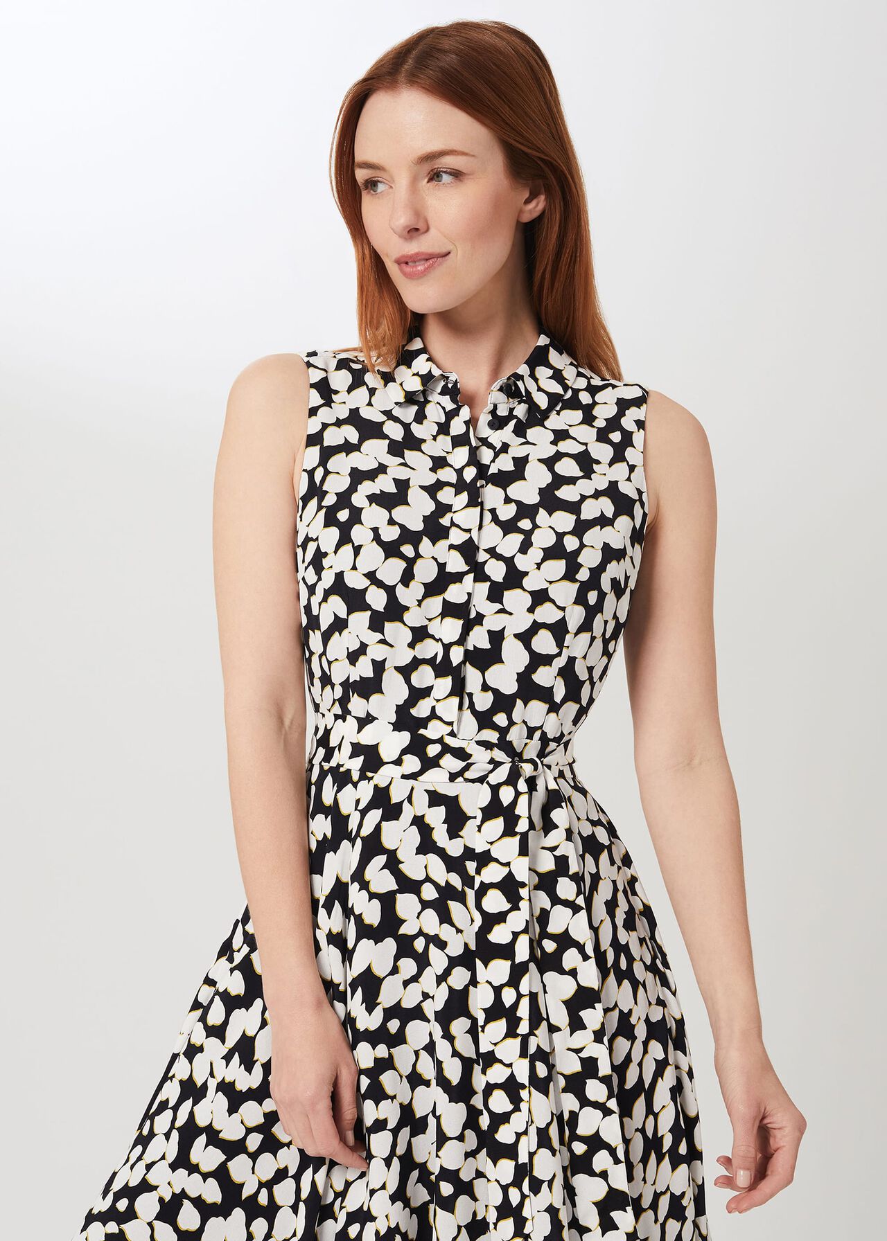 Belinda Floral Fit And Flare Dress, Navy Multi, hi-res