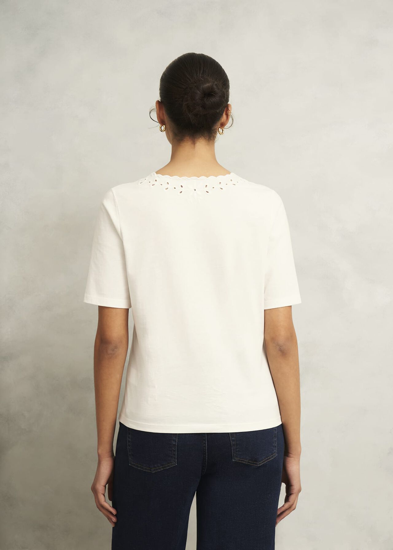 Kristen Cotton Top, Hobbs Ivory, hi-res