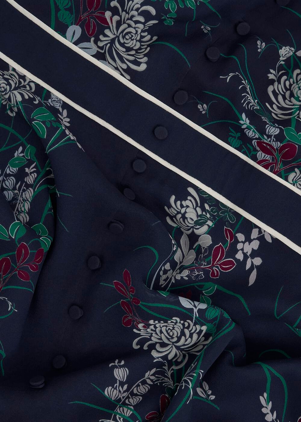 Sia Floral Silk Dress, Midnight Multi, hi-res