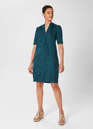 Lucille Dress, Navy Aegean, hi-res