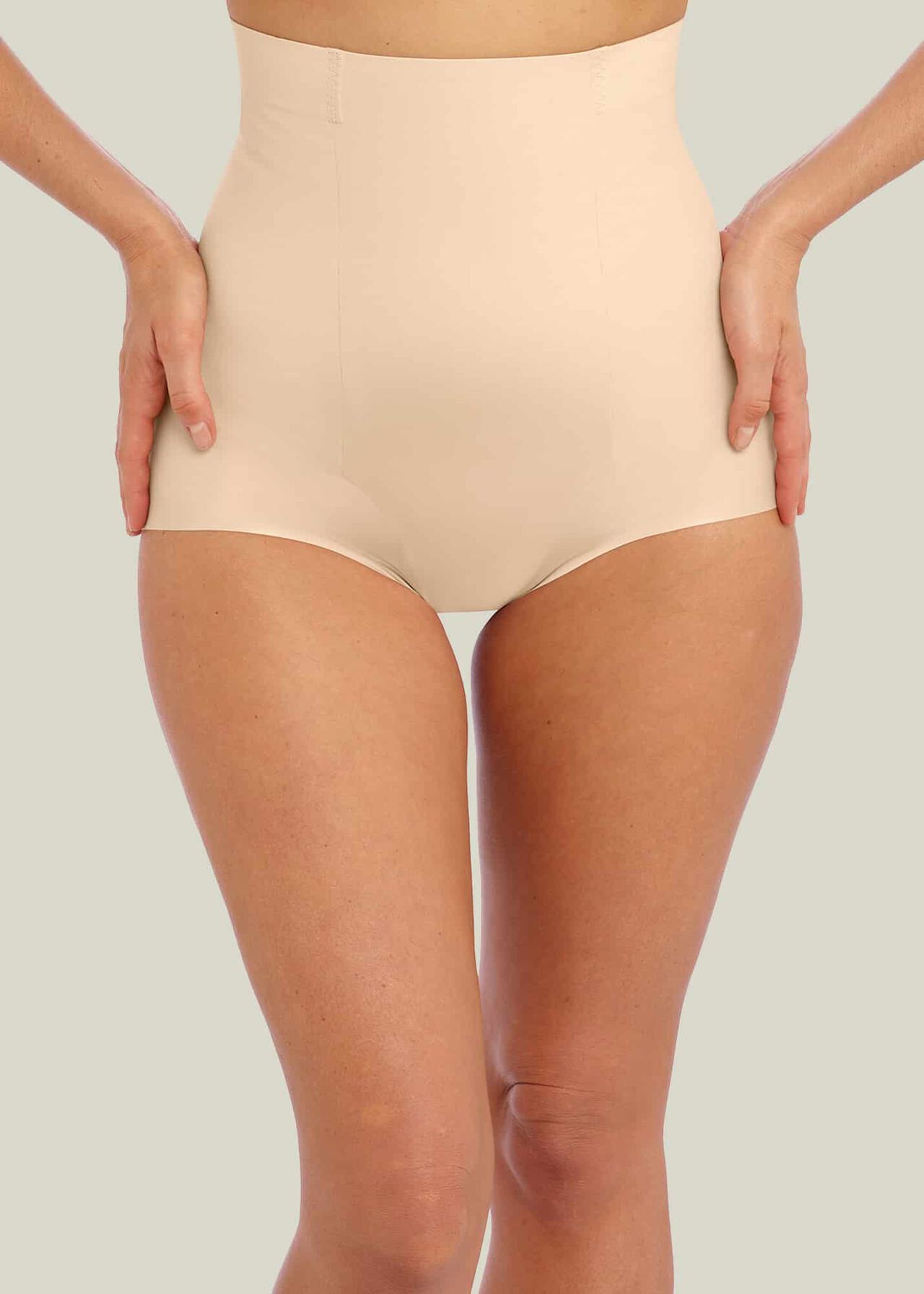 Moderate Control High Waist Slimming Brief, Frappe, hi-res