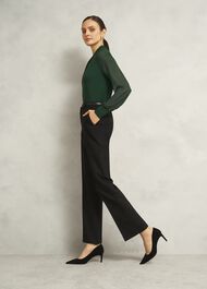 Leila Suede Courts, Black, hi-res