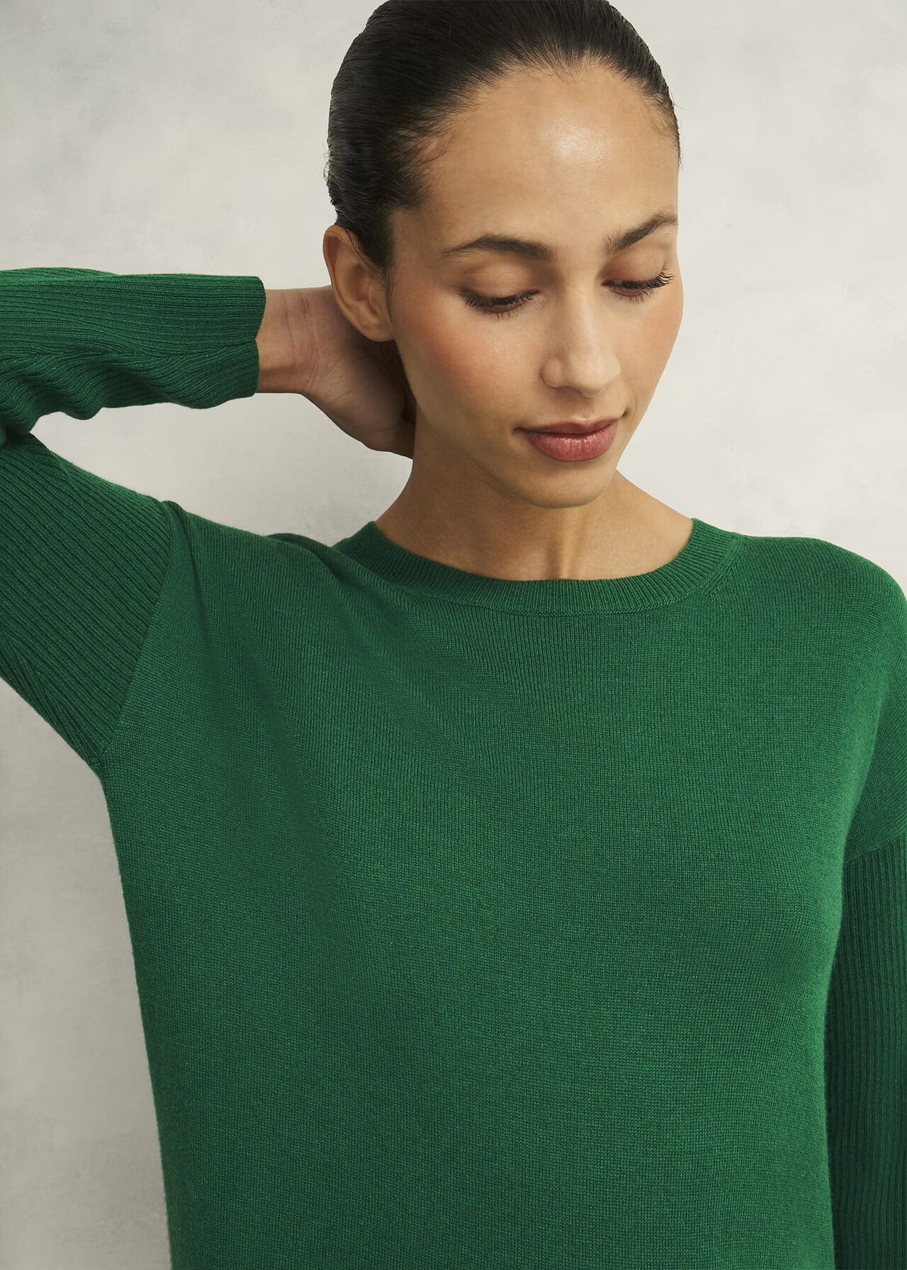 Devora Knitted Dress With Cashmere, Verdent Green, hi-res