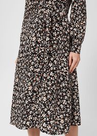 Petite Morgen Dress, Black Multi, hi-res