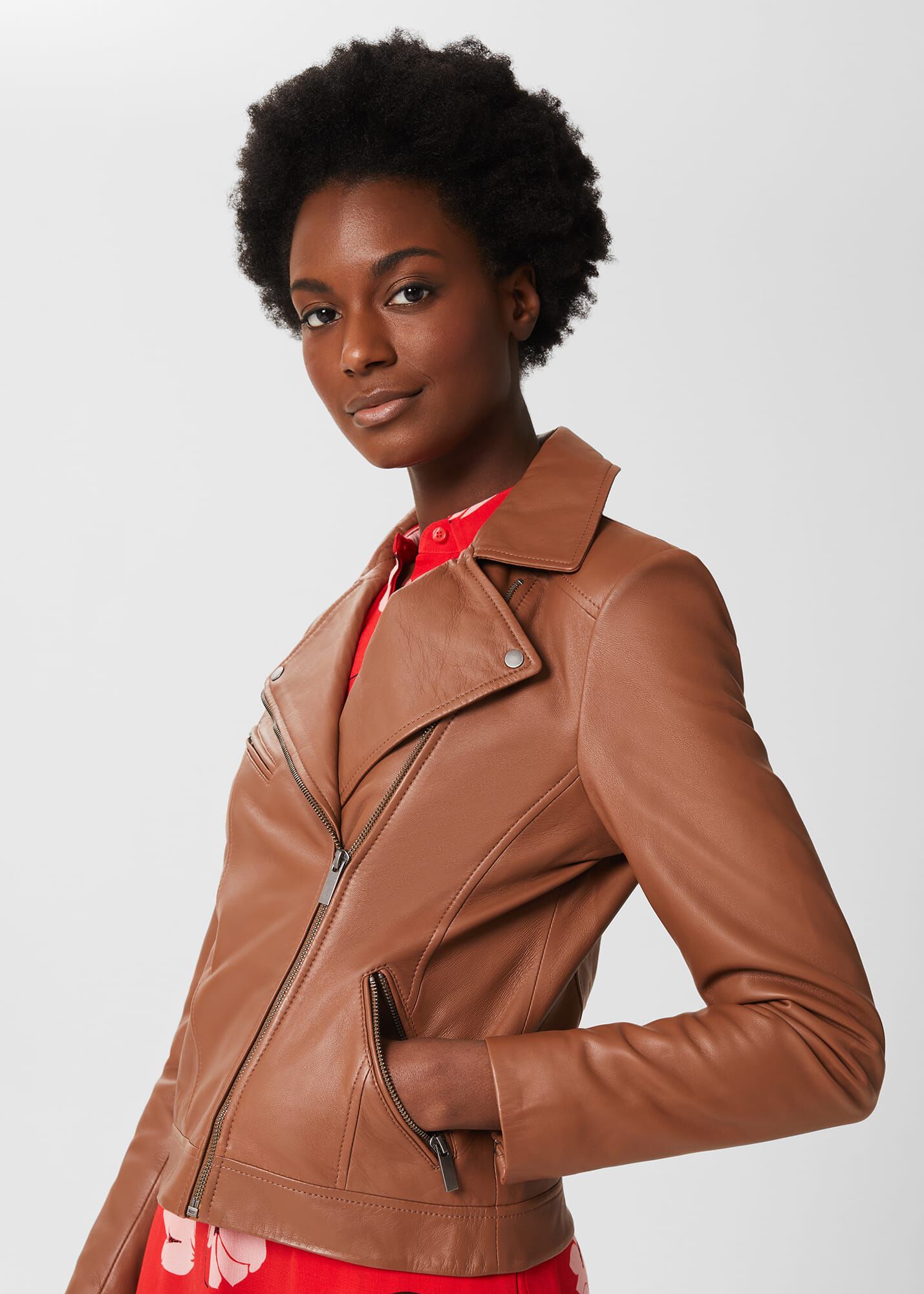 Dakota Leather Jacket | Hobbs