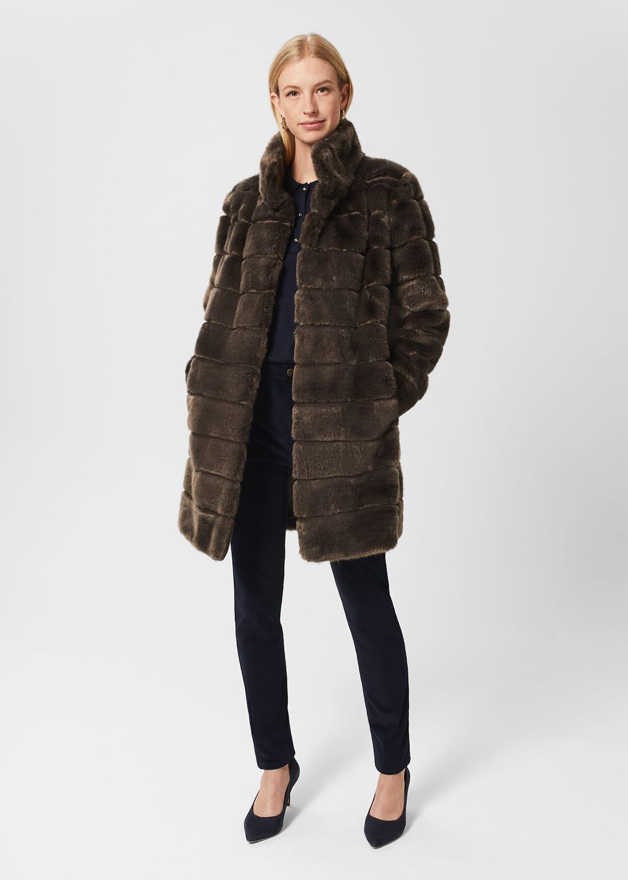 Gia Velvet Jeans , Navy, hi-res