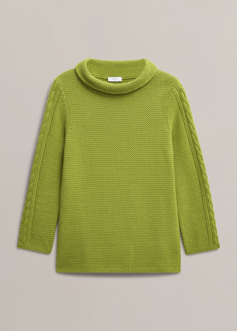 Camilla Cotton Jumper, Pear Green, hi-res