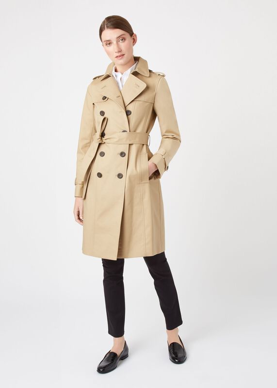 Petite Saskia Water Resistant Trench Coat