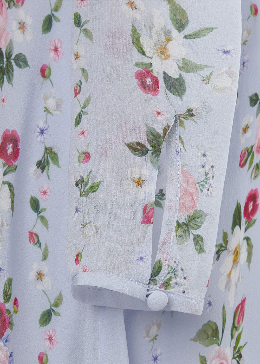 Rosabelle Silk Floral Dress, Blue Multi, hi-res