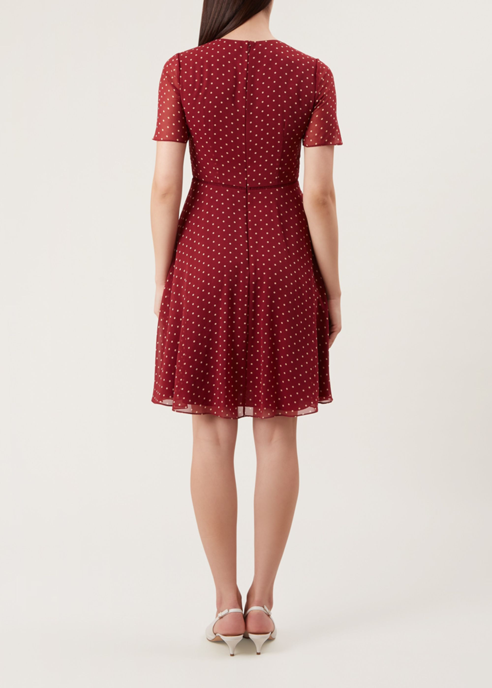 hobbs red spot dress