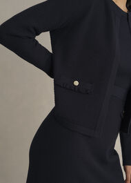 Petra Knitted Jacket, Hobbs Navy, hi-res