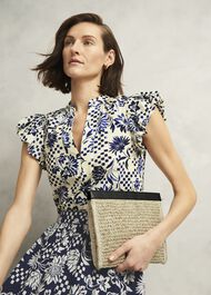Adrianna Clutch, Natural Black, hi-res