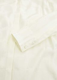 Sloane Silk Blouse, Ivory, hi-res