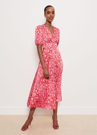 Greywell Dress, Red Rose Pink, hi-res