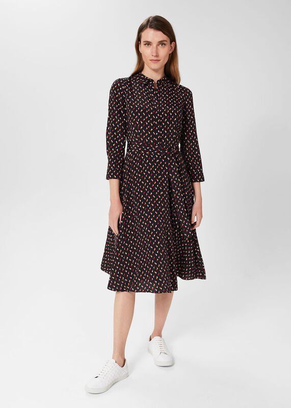 Alex Belted Fit And Flare Dress 