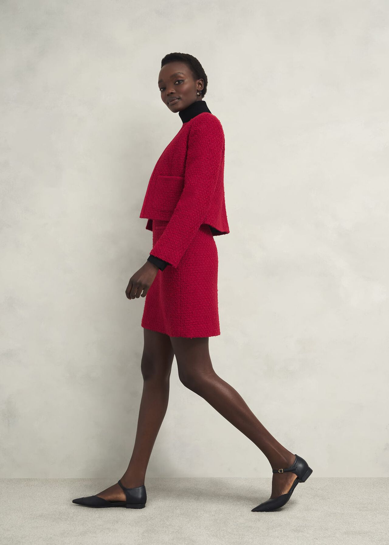 Rosa Skirt With Wool, Rowan Red, hi-res