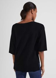 Cora Knitted Top, Black, hi-res