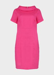 Petra Linen Dress, Pink, hi-res