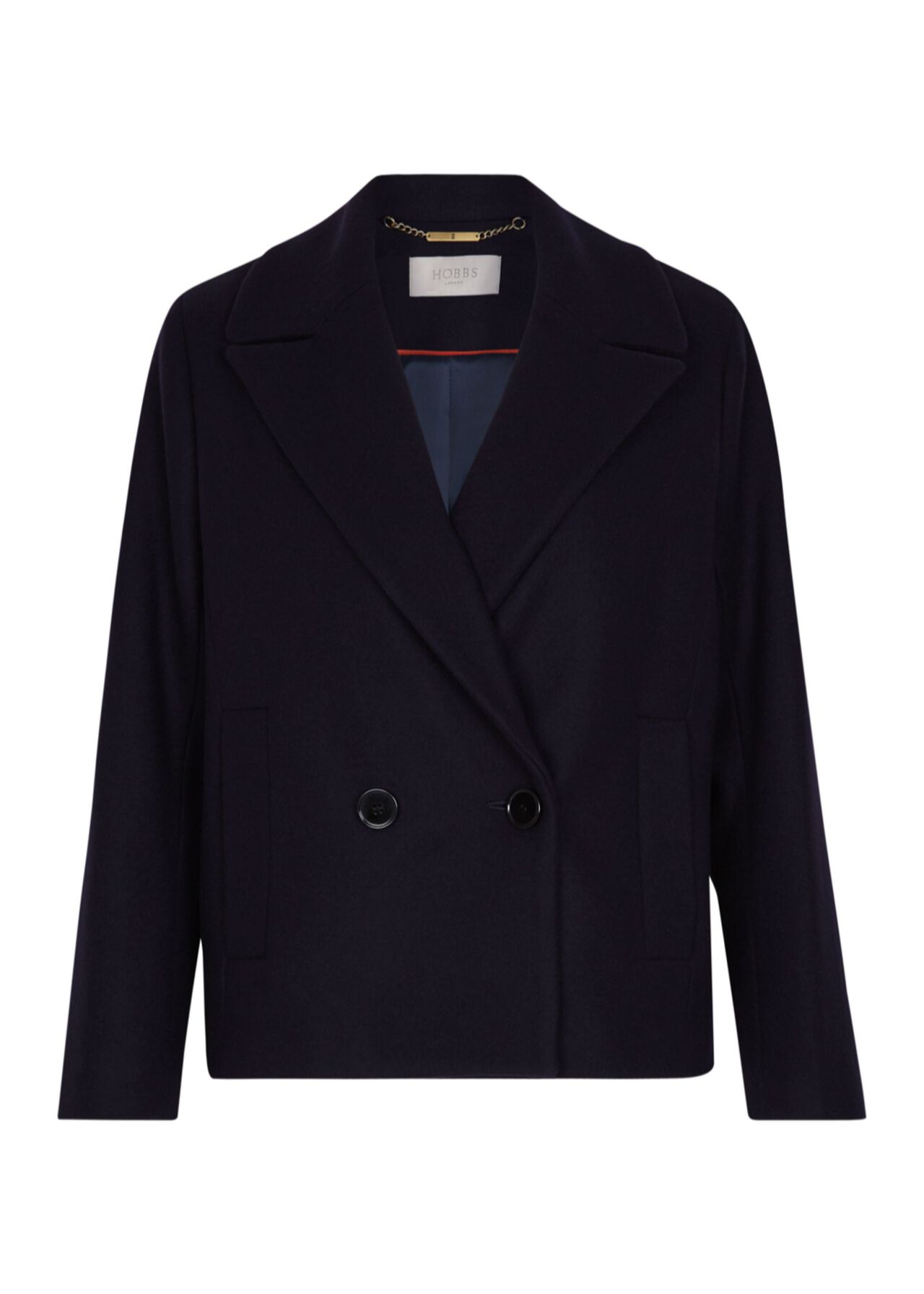 Macey Wool Blend Coat Navy
