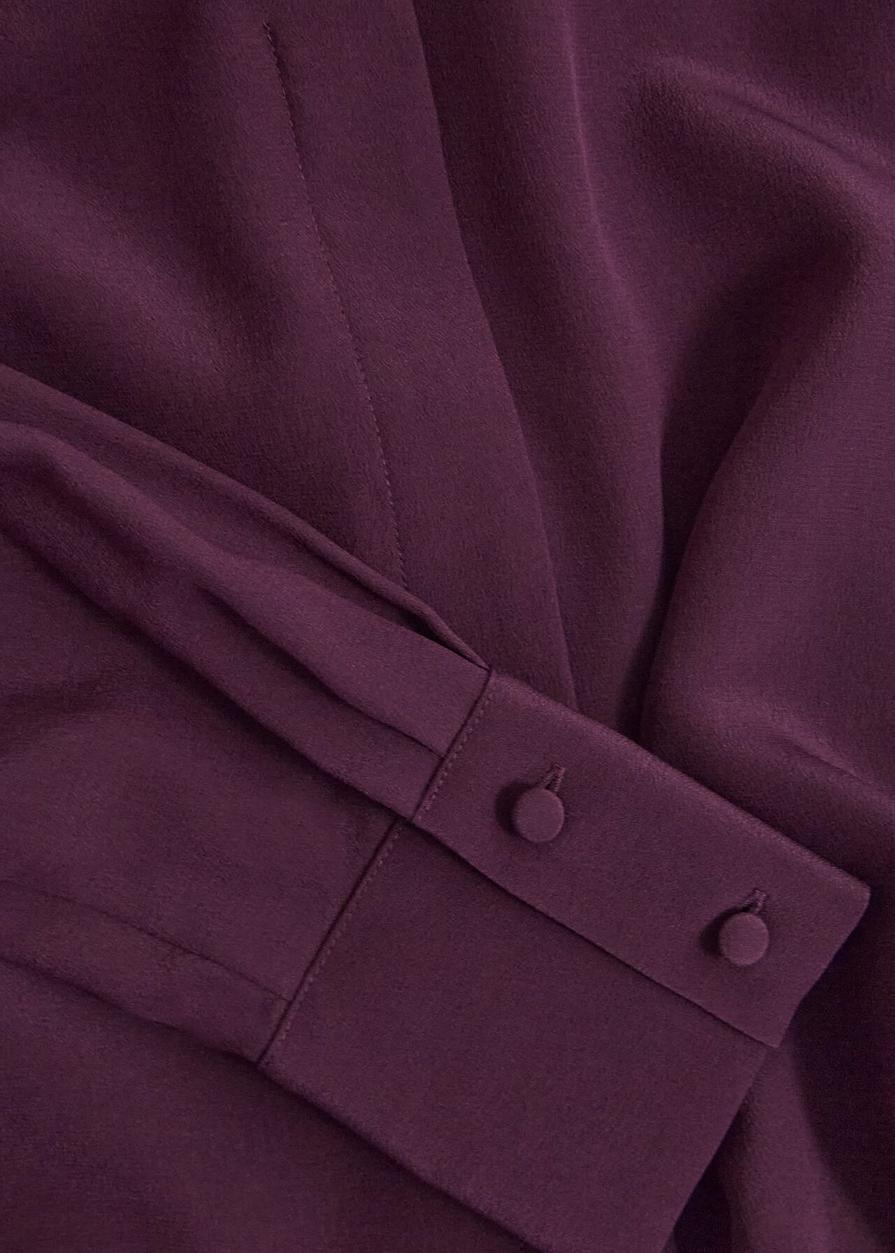 Mimi Silk Blouse, Warm Plum, hi-res