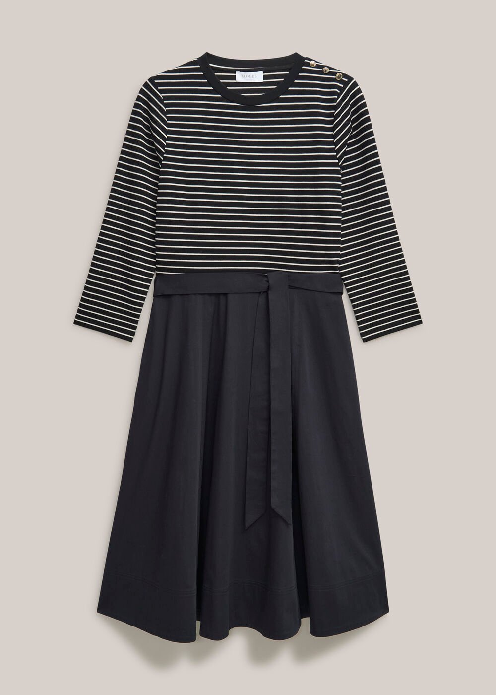 Viviana Dress, Navy Ivory, hi-res