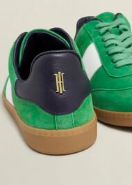 Etta Suede Trainers, Green Multi, hi-res
