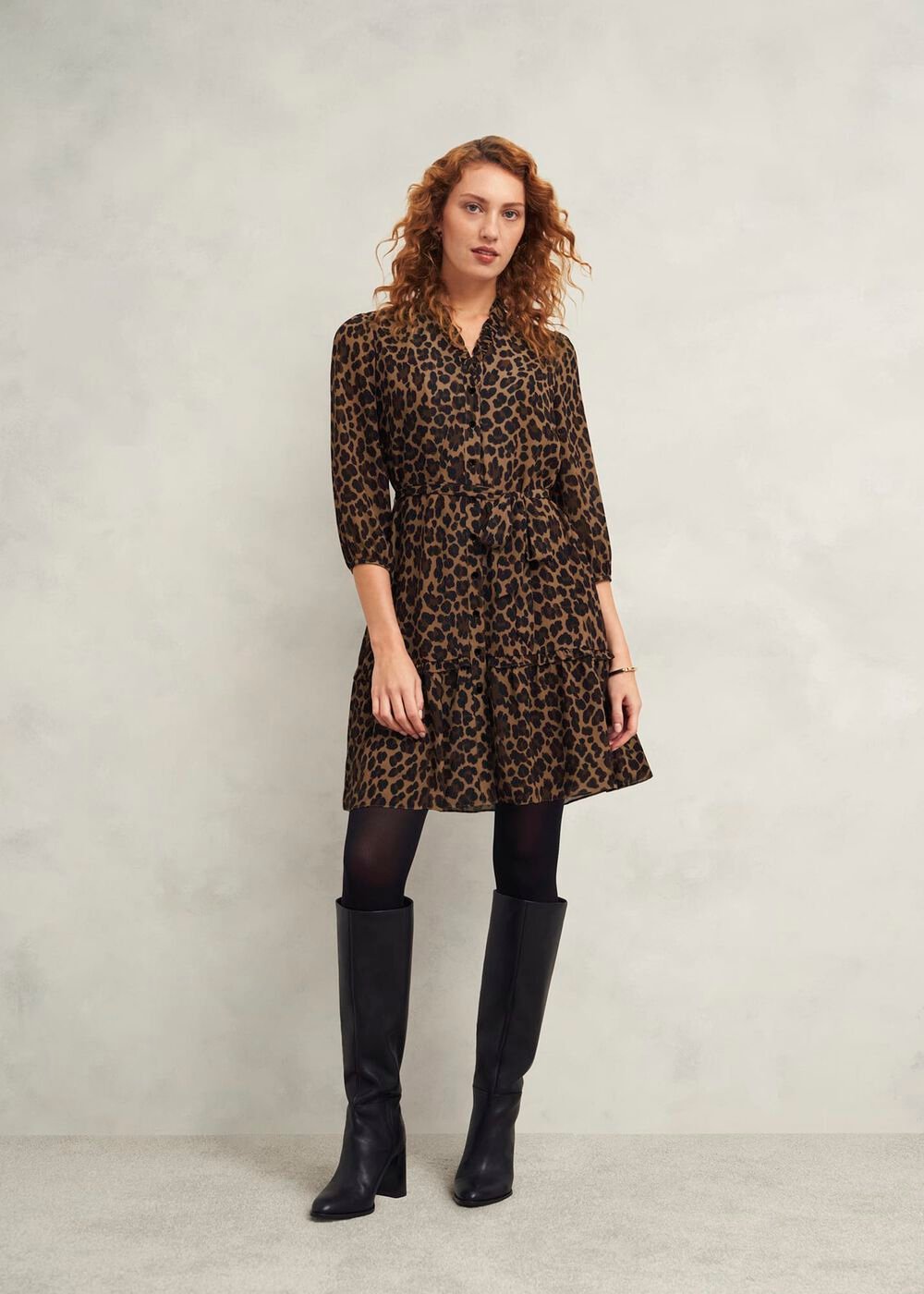 Polly Dress, Camel Multi, hi-res