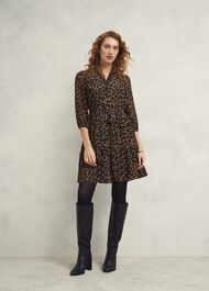 Polly Dress, Camel Multi, hi-res