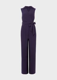 Elisa Jumpsuit, Bright Navy, hi-res